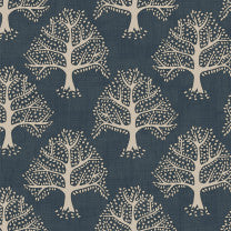 Great Oak Midnight Fabric by the Metre